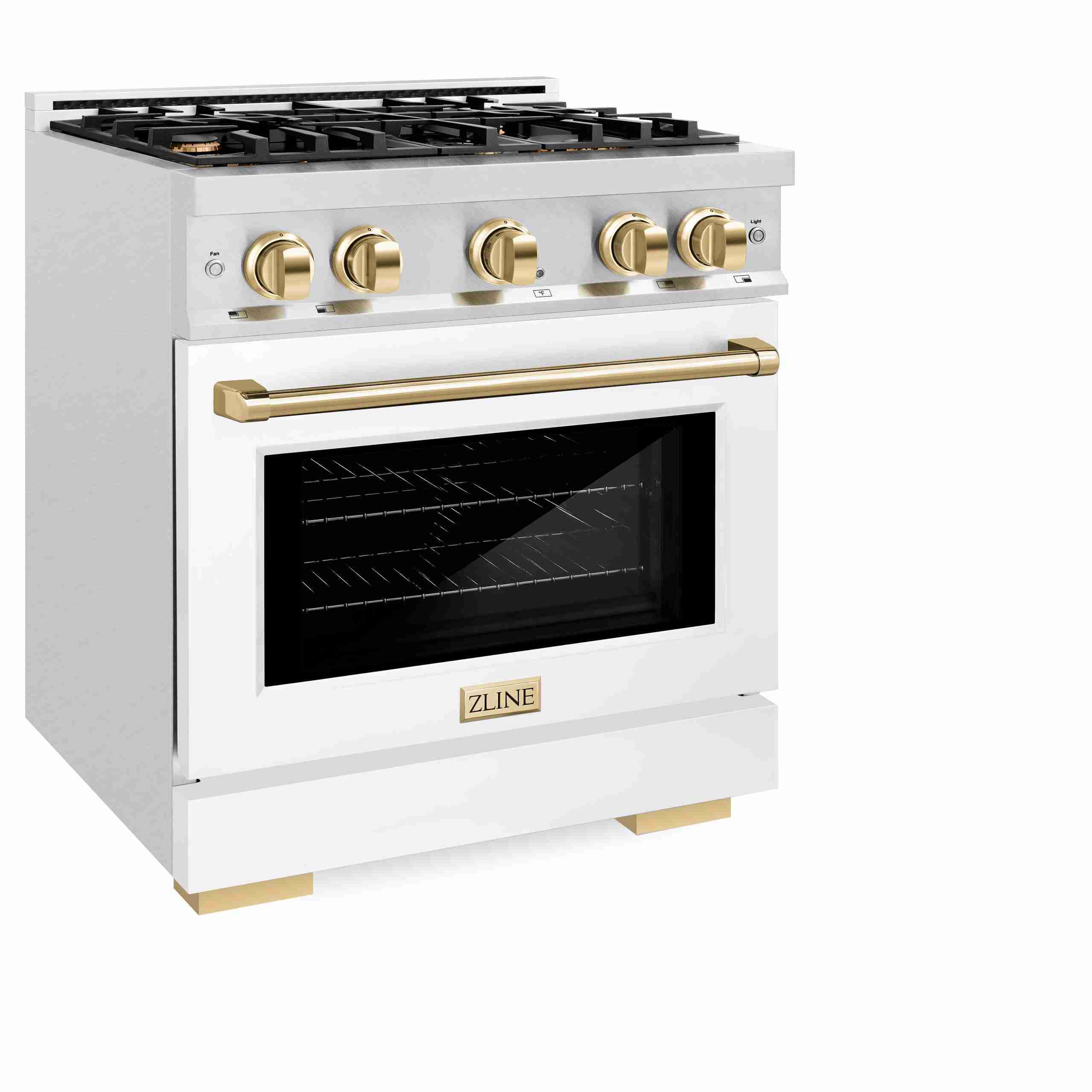 Selecta Rage Front ZLINE Autograph Edition 30 in. 4. 2 cu. ft. Select Gas Range with 4 ...