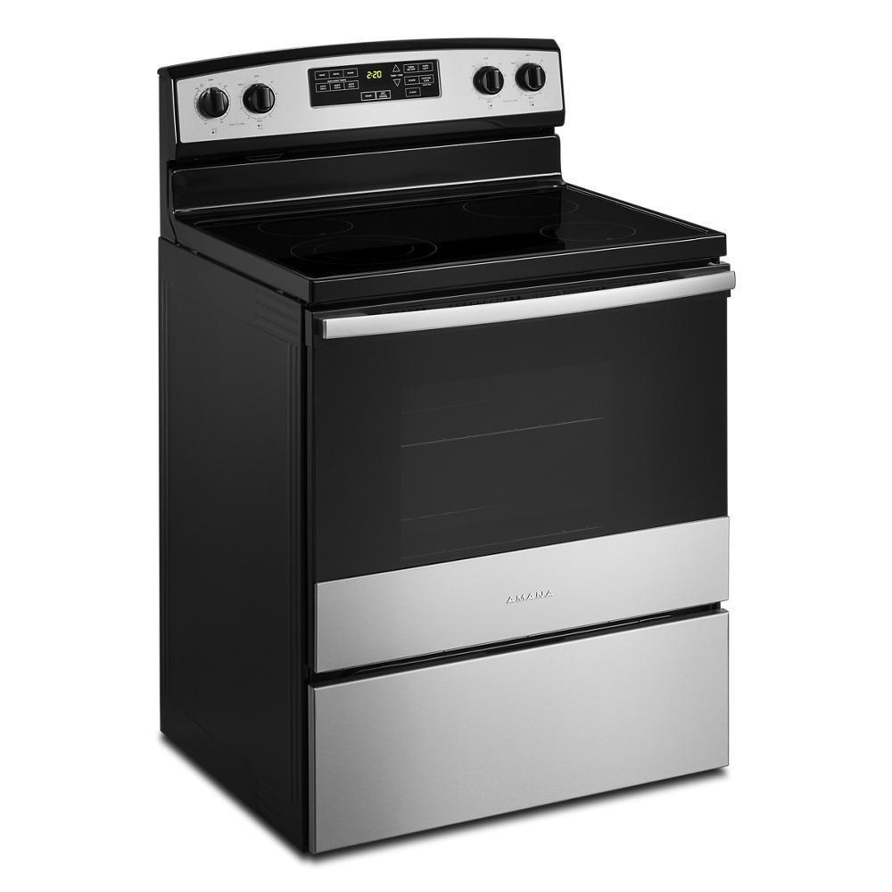 Extra Wide Ranges 30-inch Amana Electric Range with Extra-Large Oven Window - Hartford ...